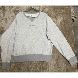 Vintage Ralph Lauren Polo Sport Stencil Print Gray Sweatshirt Men’s Sz XL